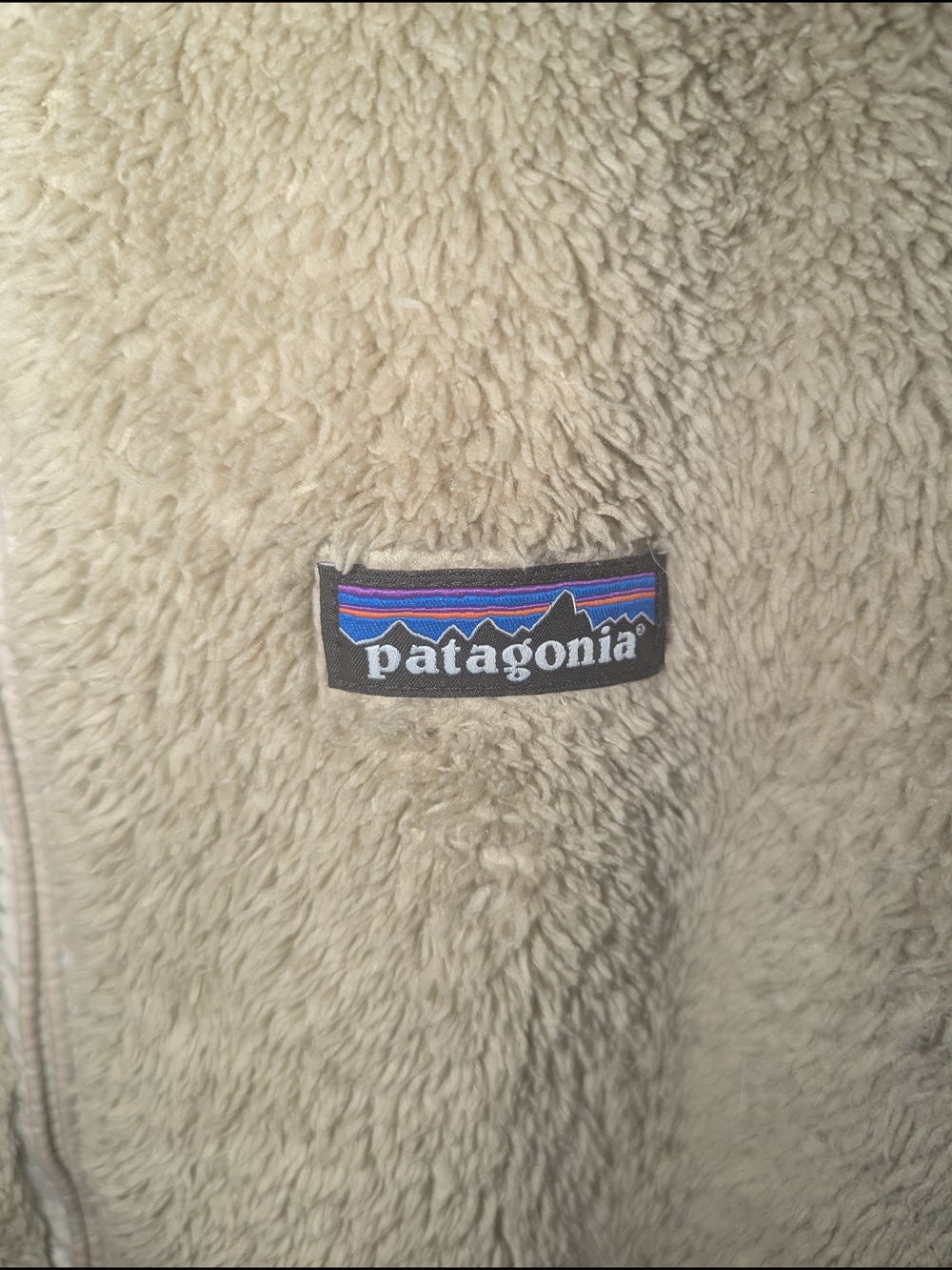 Patagonia Beige Los Gatos Sherpa Fleece Vest - Picture 2 of 4